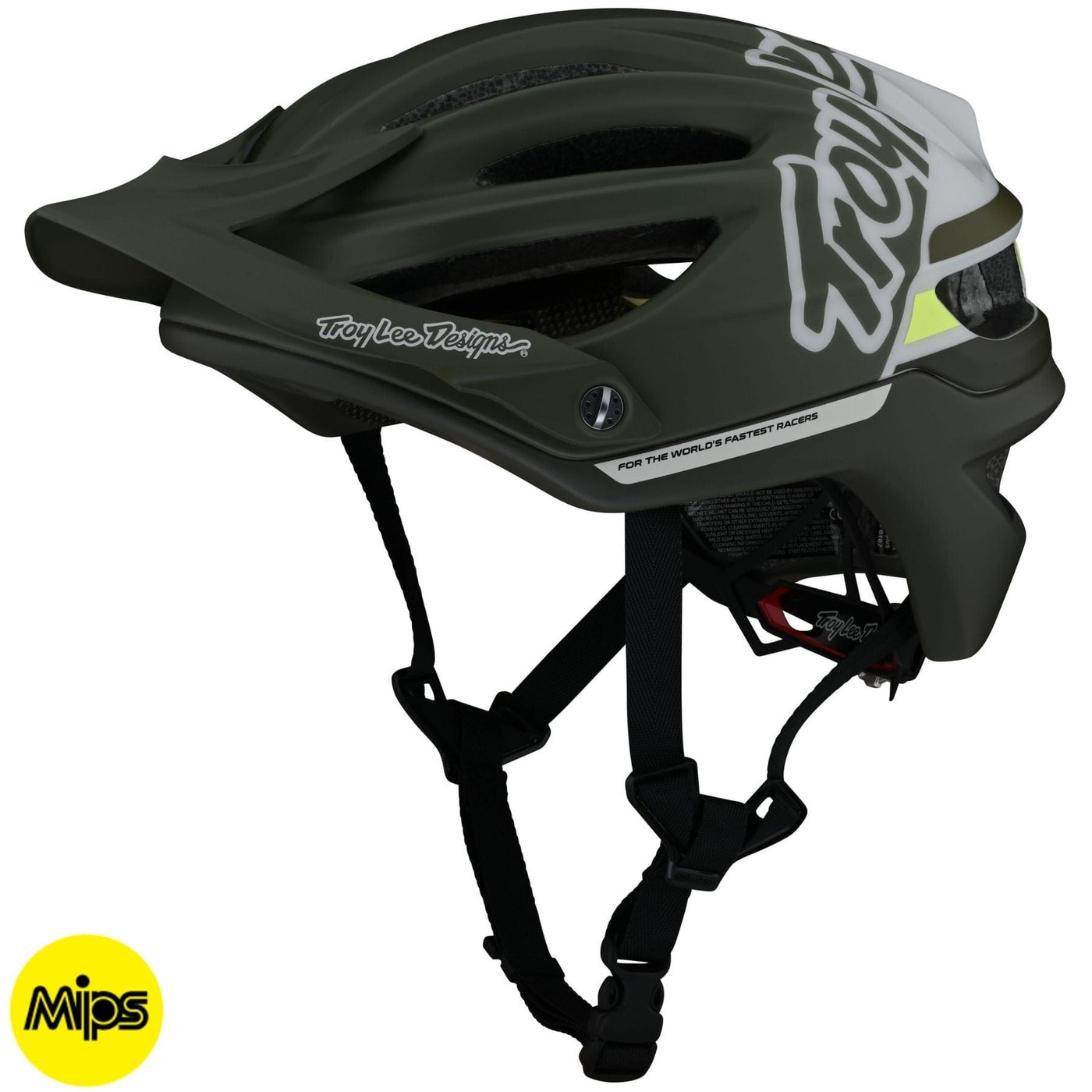 Troy Lee Designs A2 MIPS Bike Helmet Silhouette - Green 8Lines Shop - Fast Shipping