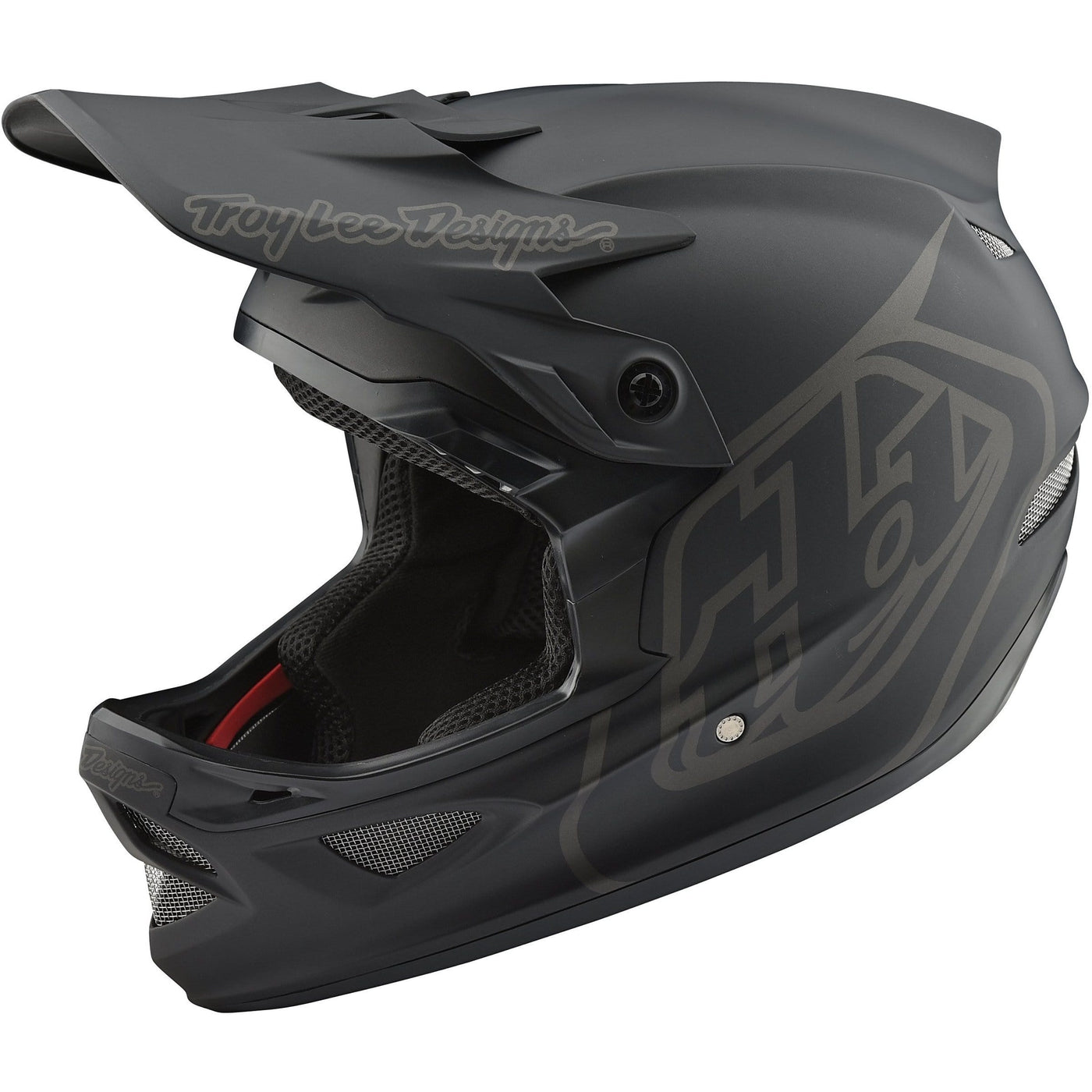 Troy Lee Designs D3 Fiberlite Helmet Mono - Black 8Lines Shop - Fast Shipping