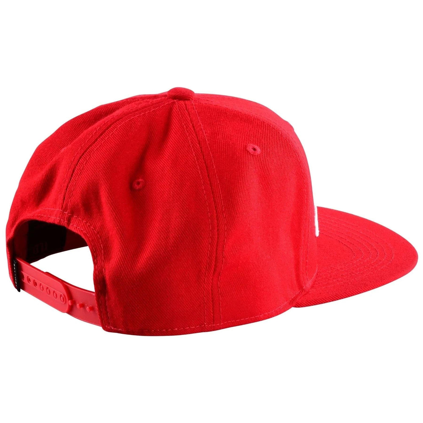 Troy Lee Designs Flat Bill Snapback Youth Signature Hat - Red/White 8Lines Shop - Fast Shipping