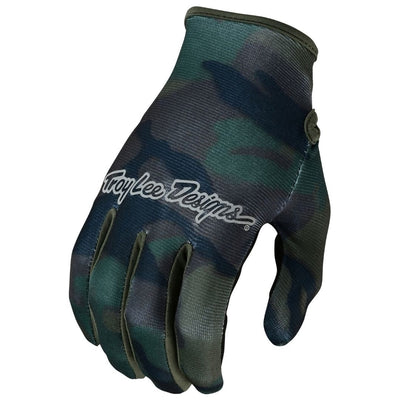 Troy Lee Designs Gloves FLOWLINE Brushed - Camo Army 8Lines Shop - Fast Shipping