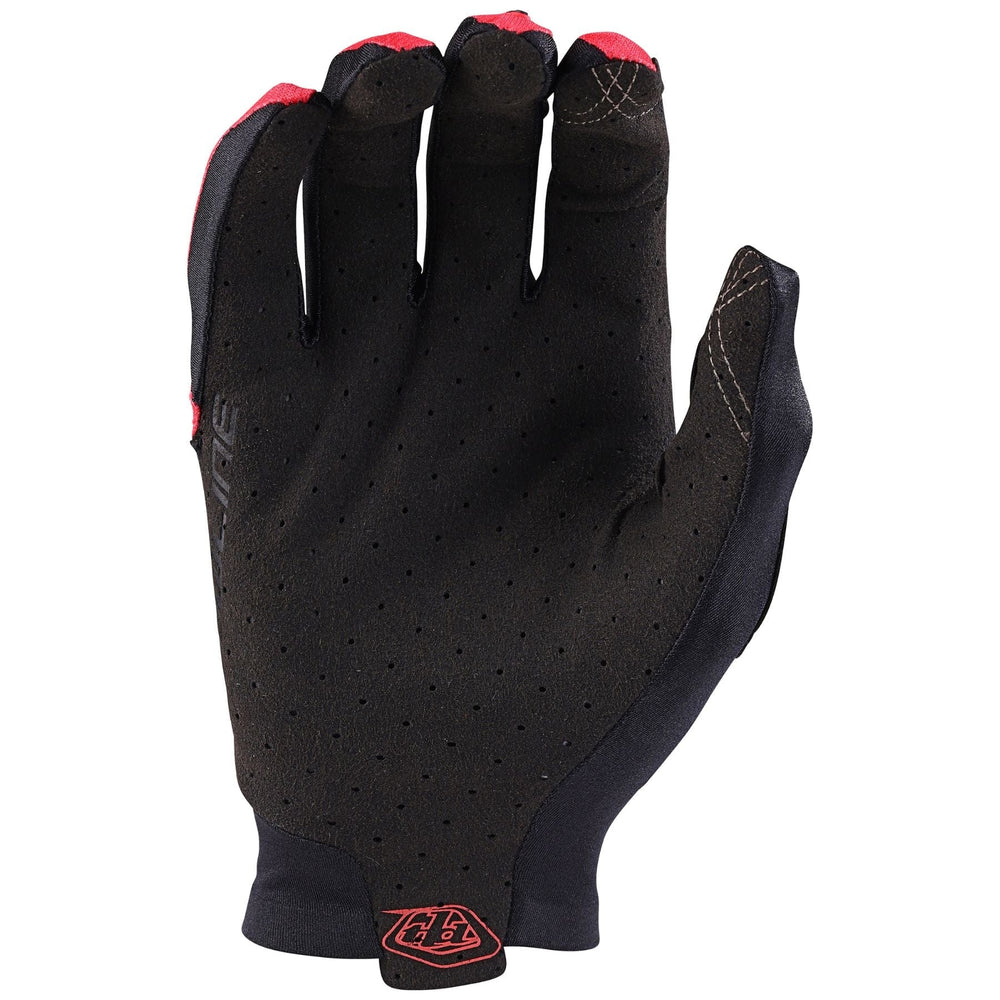 Troy Lee Designs Air Glove Jet Fuel – Motorradhandschuhe, Schwarz/rot, Größe M, Atmungsaktiv, Mit Silikongriff