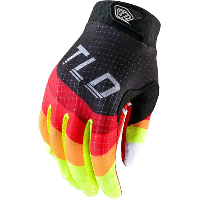 Troy Lee Designs Gloves Youth AIR Reverb Black/Yellow 8Lines Shop - Fast Shipping