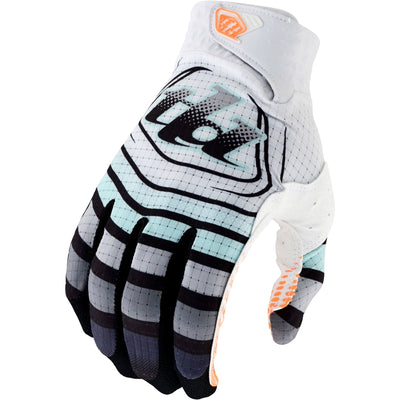 Troy Lee Designs Gloves Youth AIR Wavez Bleached Aqua 8Lines Shop - Fast Shipping