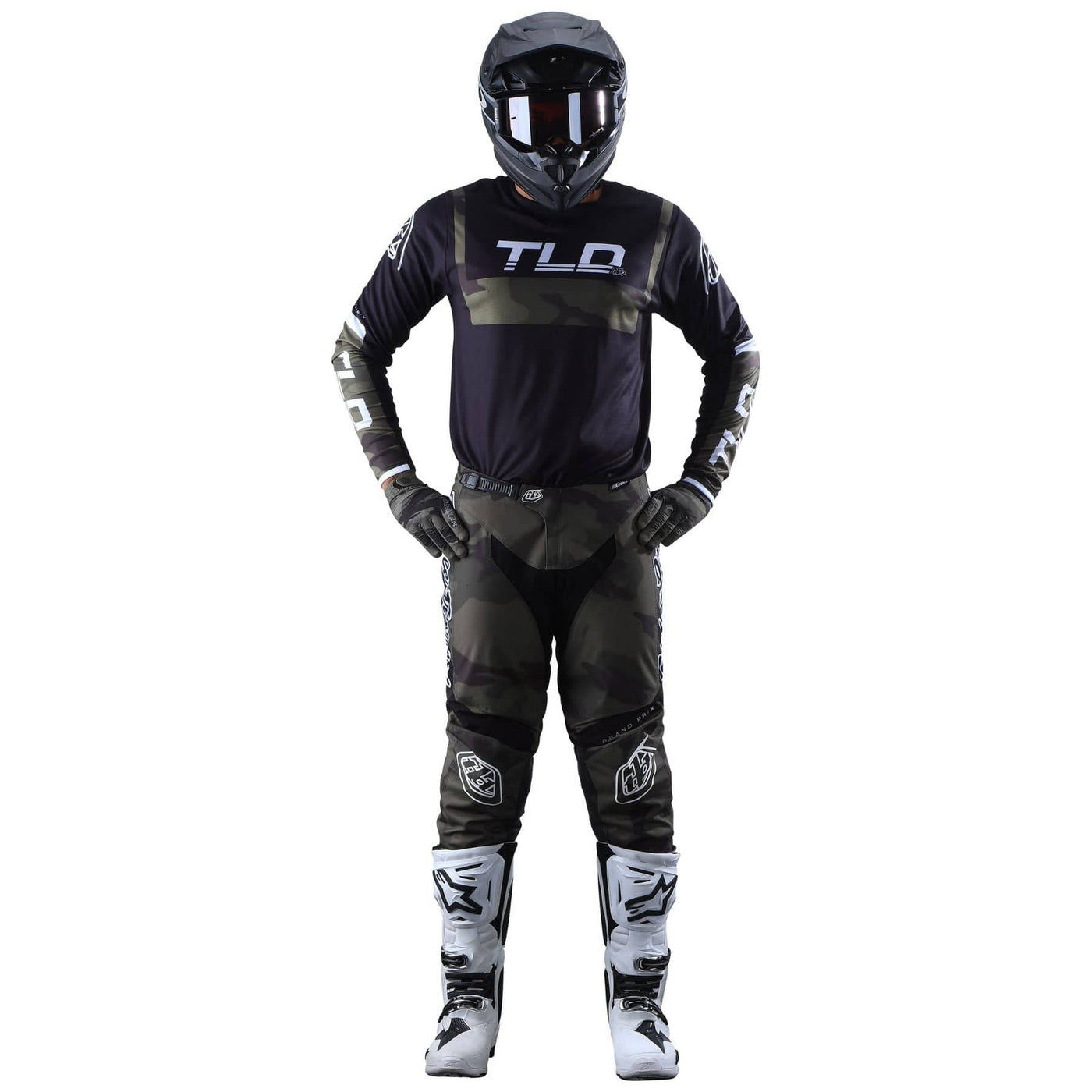 Troy Lee Designs GP Jersey Brazen Camo - Army Green 8Lines Shop - Fast Shipping