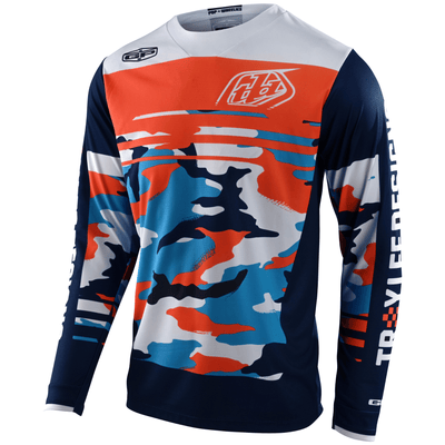 Troy Lee Designs GP Jersey Formula Camo - Navy/Orange 8Lines Shop - Fast Shipping