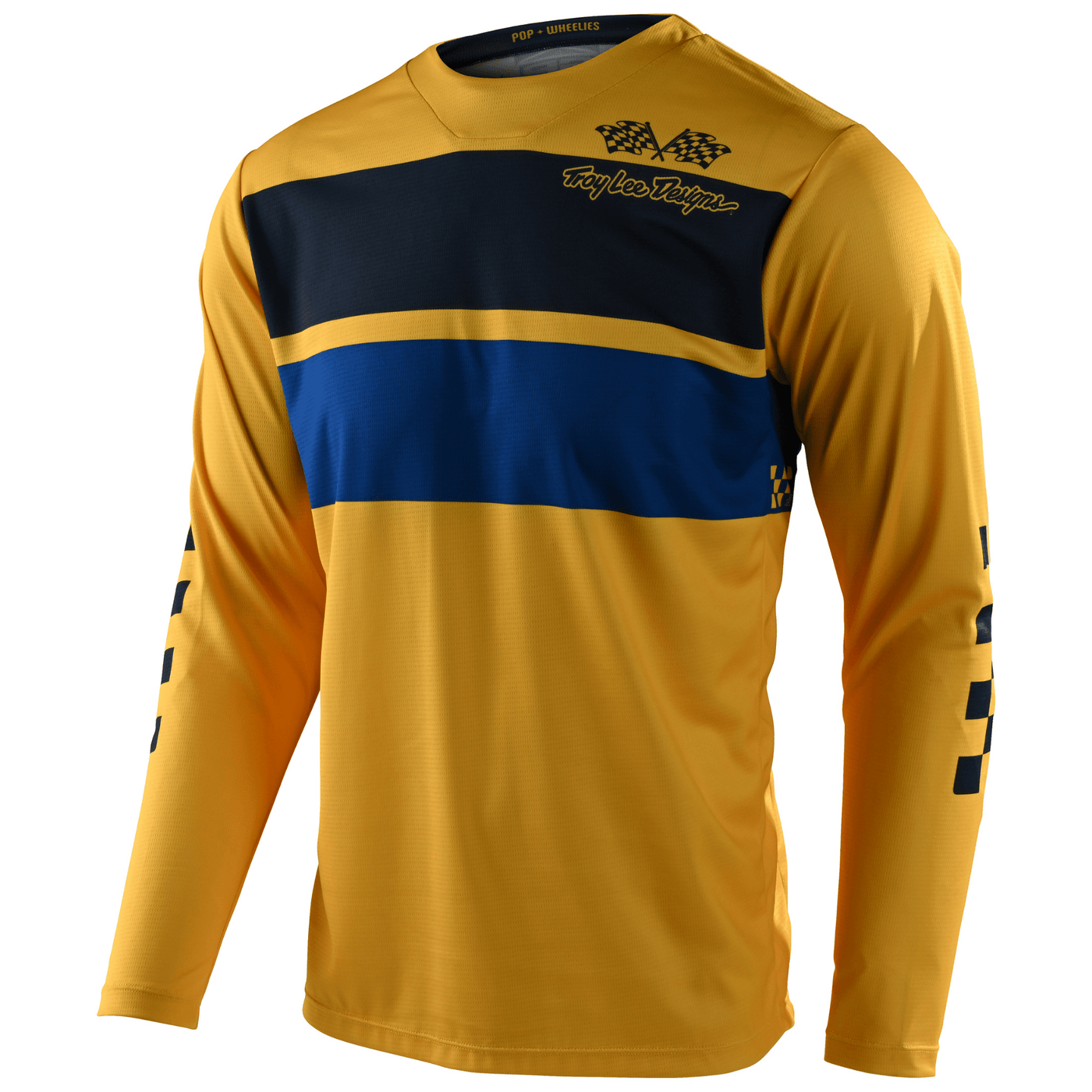 Troy Lee Designs GP Jersey Racing Stripe - Yellow 8Lines Shop - Fast Shipping