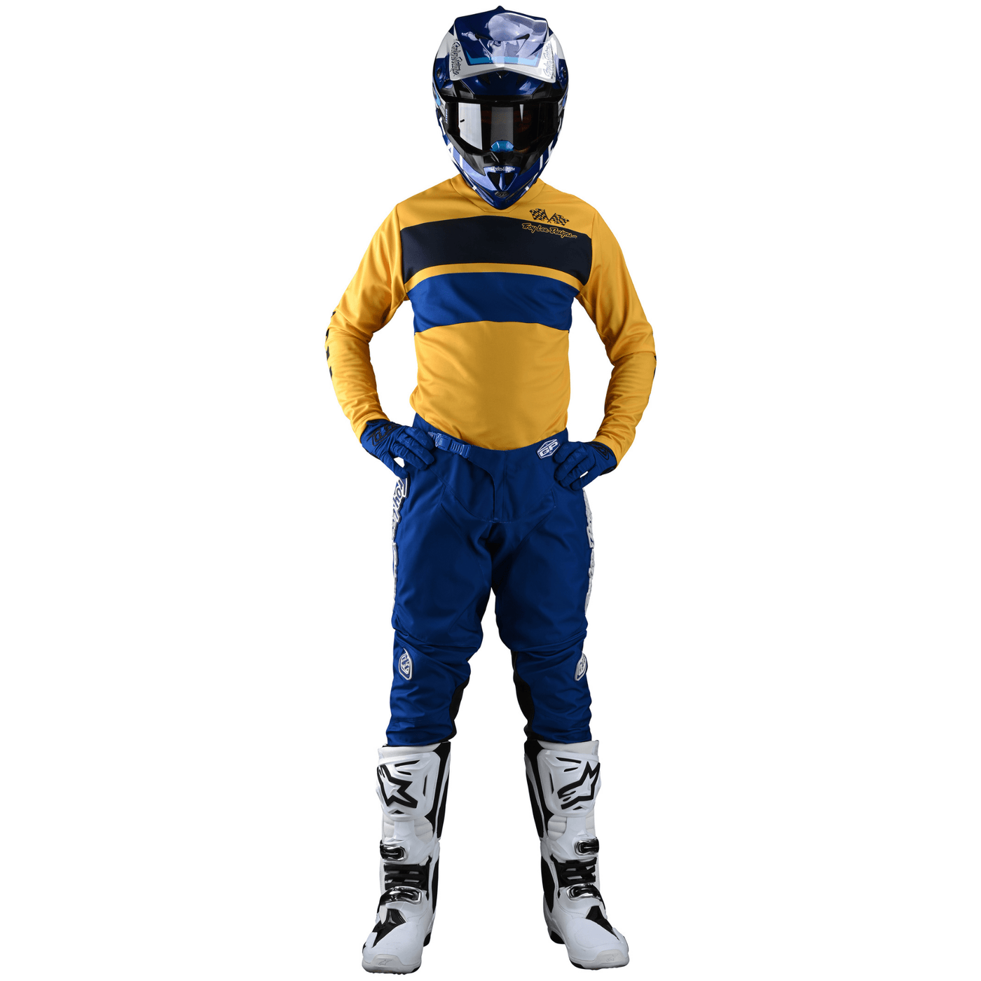 Troy Lee Designs GP MX Set Racing Stripe - Yellow 8Lines Shop - Fast Shipping