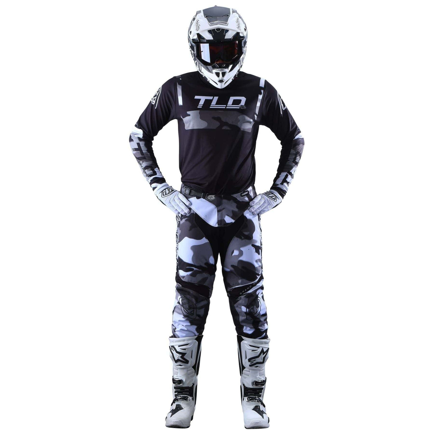 Troy Lee Designs GP Pants Brazen Camo - Gray 8Lines Shop - Fast Shipping