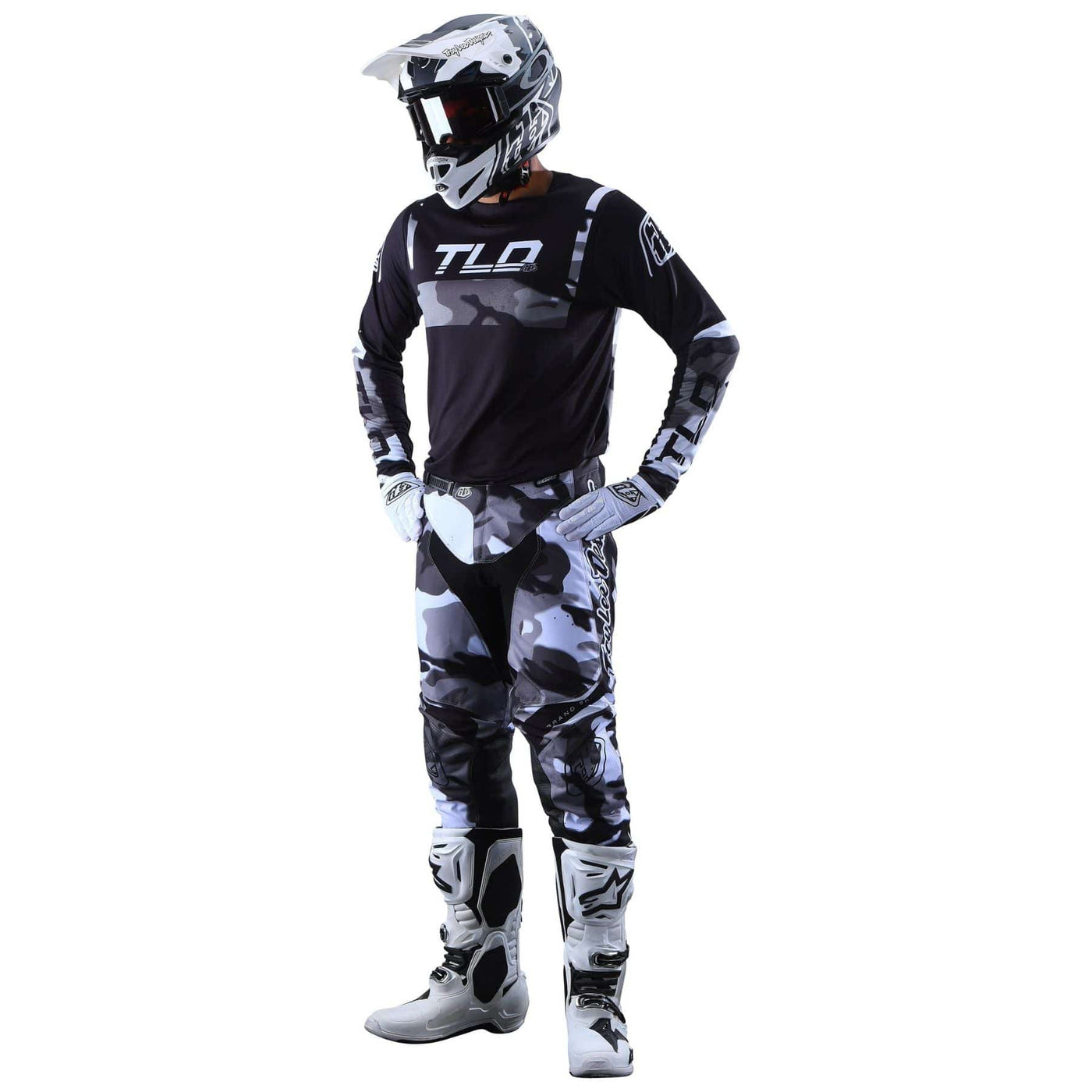 Troy Lee Designs GP Pants Brazen Camo - Gray 8Lines Shop - Fast Shipping