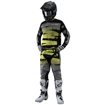 Troy Lee Designs GP Pants Brushed - Black/Glo Green 8Lines Shop - Fast Shipping