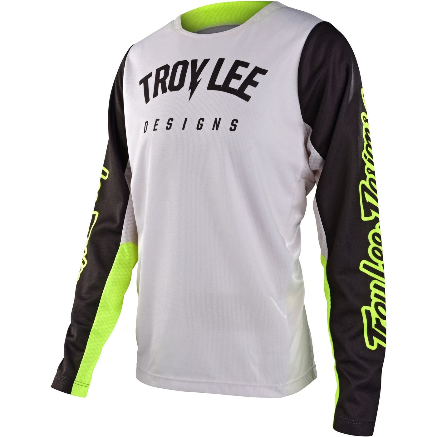 Troy Lee Designs GP PRO Youth Jersey Blends Boltz - Fog/Flo Yellow 8Lines Shop - Fast Shipping