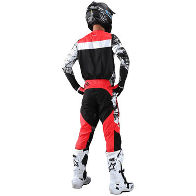 Troy Lee Designs SE ULTRA MX Set Grime - Black/Rocket Red 8Lines Shop - Fast Shipping