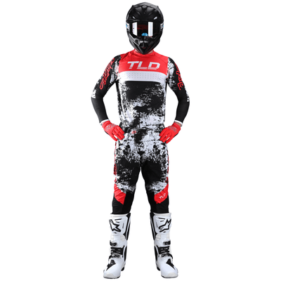 Troy Lee Designs SE ULTRA MX Set Grime - Black/Rocket Red 8Lines Shop - Fast Shipping