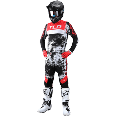 Troy Lee Designs SE ULTRA MX Set Grime - Black/Rocket Red 8Lines Shop - Fast Shipping