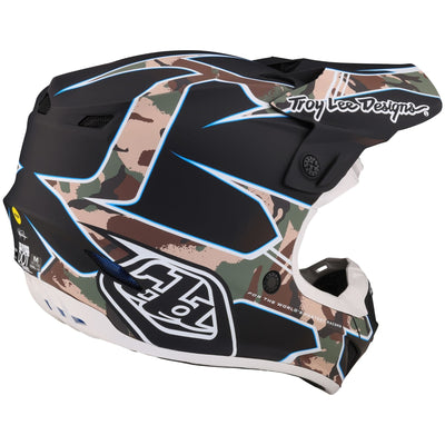 Troy Lee Designs SE4 Polyacrylite Helmet Matrix - Camo/Black 8Lines Shop - Fast Shipping