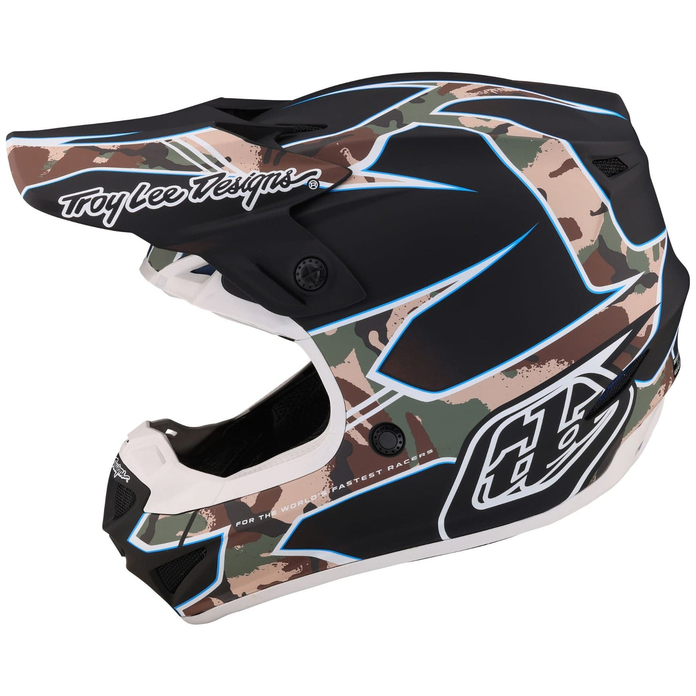 Troy Lee Designs SE4 Polyacrylite Helmet Matrix - Camo/Black 8Lines Shop - Fast Shipping