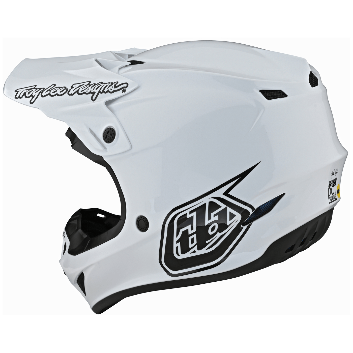 Troy Lee Designs SE4 Polyacrylite Helmet Mono - White 8Lines Shop - Fast Shipping