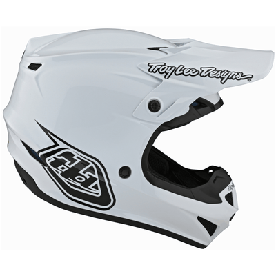 Troy Lee Designs SE4 Polyacrylite Helmet Mono - White 8Lines Shop - Fast Shipping