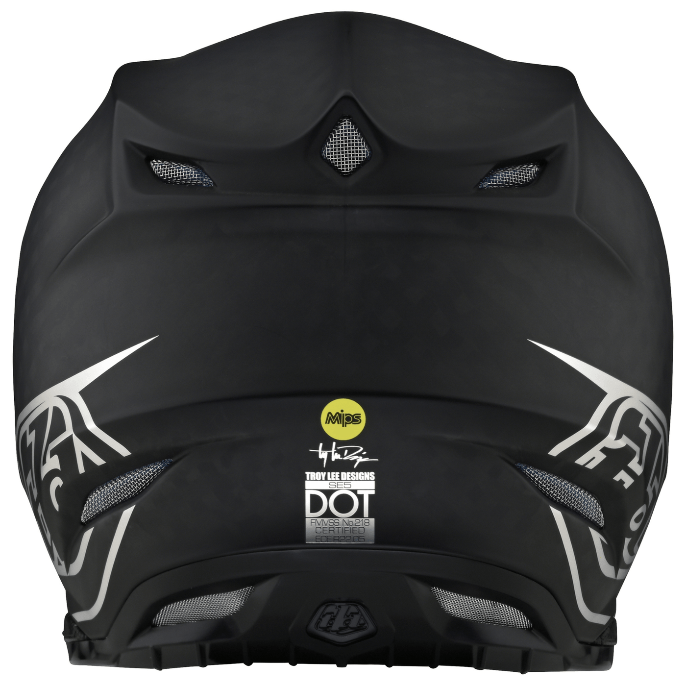 Troy Lee Designs SE5 Carbon Helmet - Black / Chrome 8Lines Shop - Fast Shipping