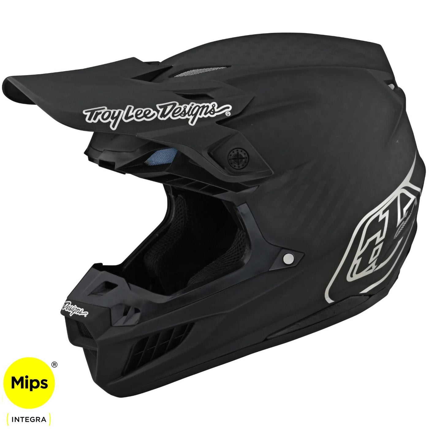 Troy Lee Designs SE5 Carbon Helmet - Black / Chrome 8Lines Shop - Fast Shipping