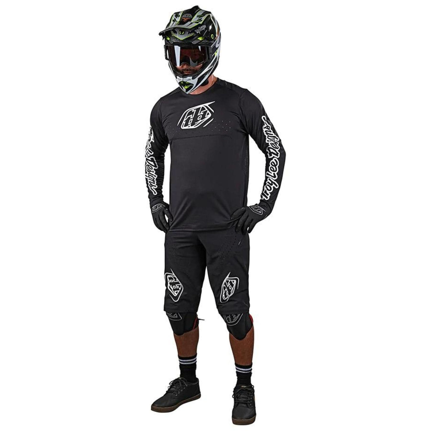 Troy Lee Designs Sprint Shorts Mono - Black 8Lines Shop - Fast Shipping