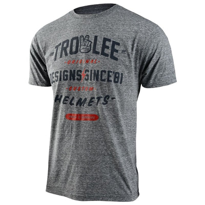 Troy Lee Designs T-Shirt Roll Out - Ash Heather 8Lines Shop - Fast Shipping