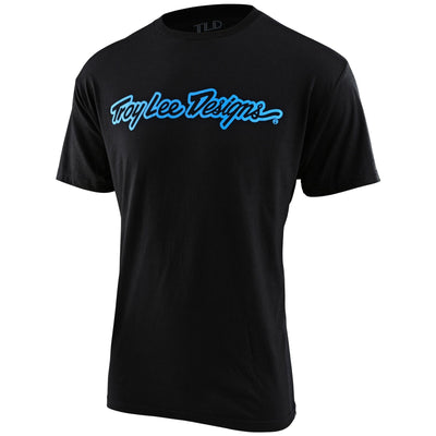 Troy Lee Designs T-Shirt Signature - Black Heather 8Lines Shop - Fast Shipping
