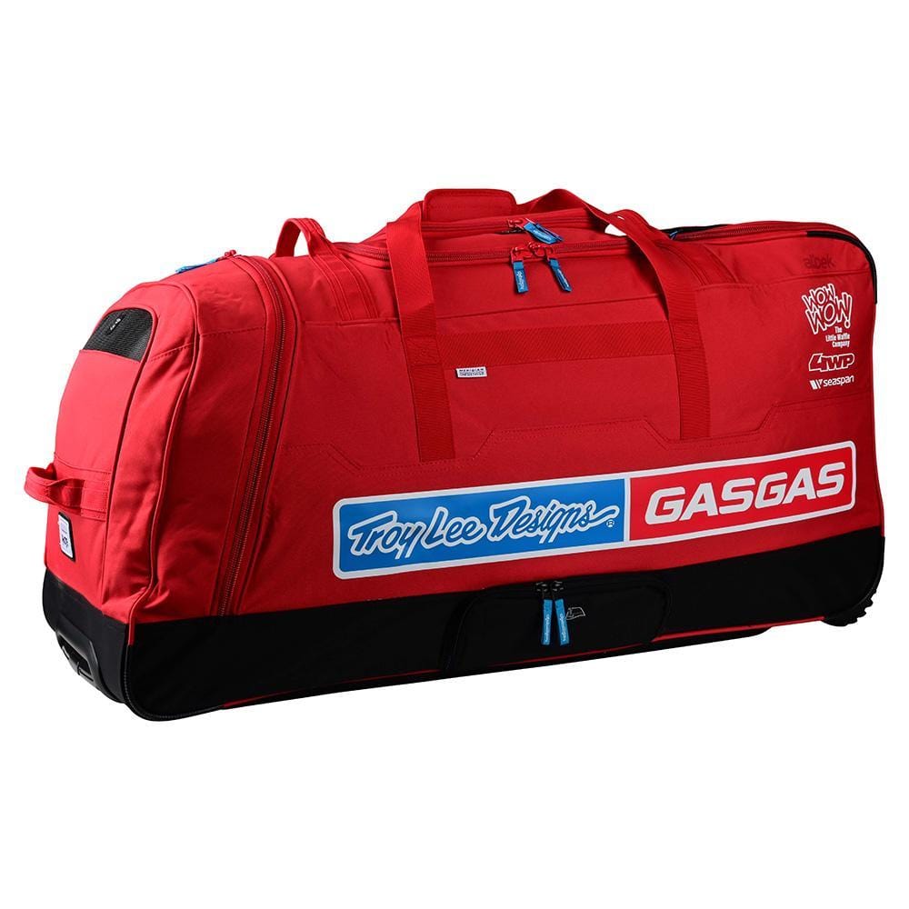 Troy Lee Designs Team GASGAS Meridian Wheeled Gear Bag - Red 8Lines Shop - Fast Shipping