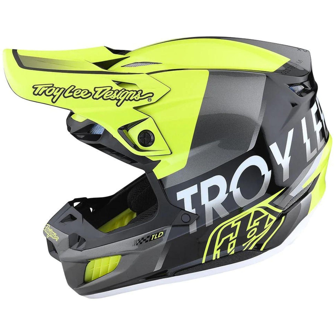 Troy Lee SE5 Composite Helmet Qualifier - Glo Yellow/Black 8Lines Shop - Fast Shipping