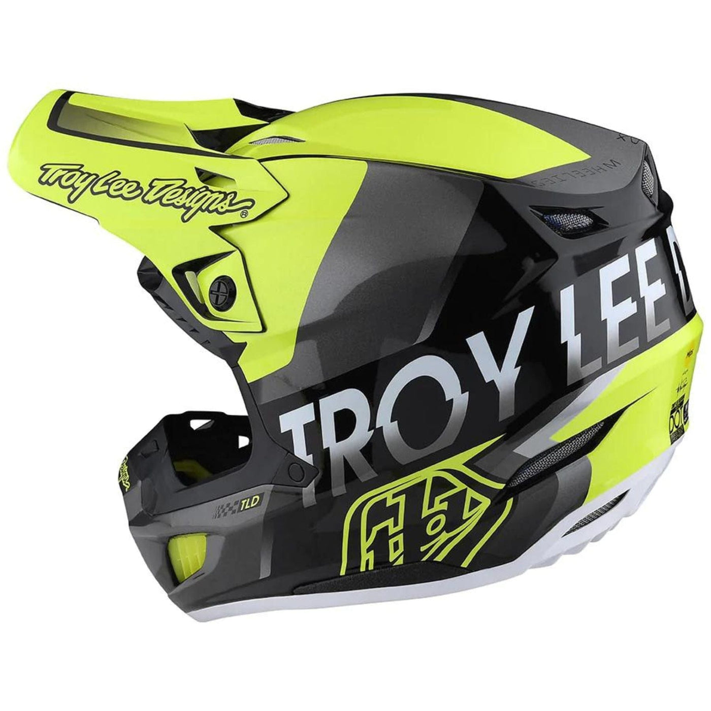 Troy Lee SE5 Composite Helmet Qualifier - Glo Yellow/Black 8Lines Shop - Fast Shipping