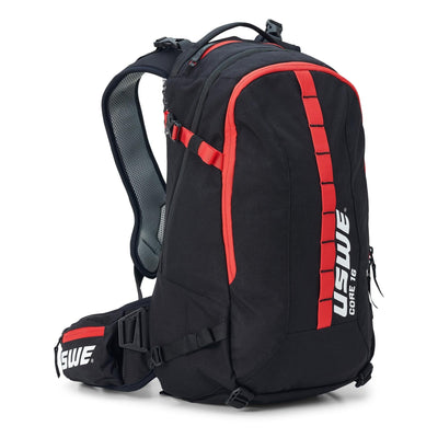 USWE Core 16L Hydration Compatible Off-Road Backpack - Black/Red 8Lines Shop - Fast Shipping