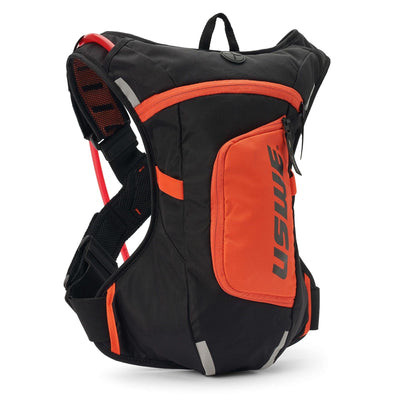 USWE MOTO Hydro 4L Hydration System Backpack - Black/Factory Orange 8Lines Shop - Fast Shipping