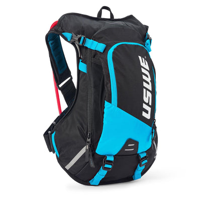 USWE MTB Hydro 12L Hydration System Backpack - Black/Horizon Blue 8Lines Shop - Fast Shipping