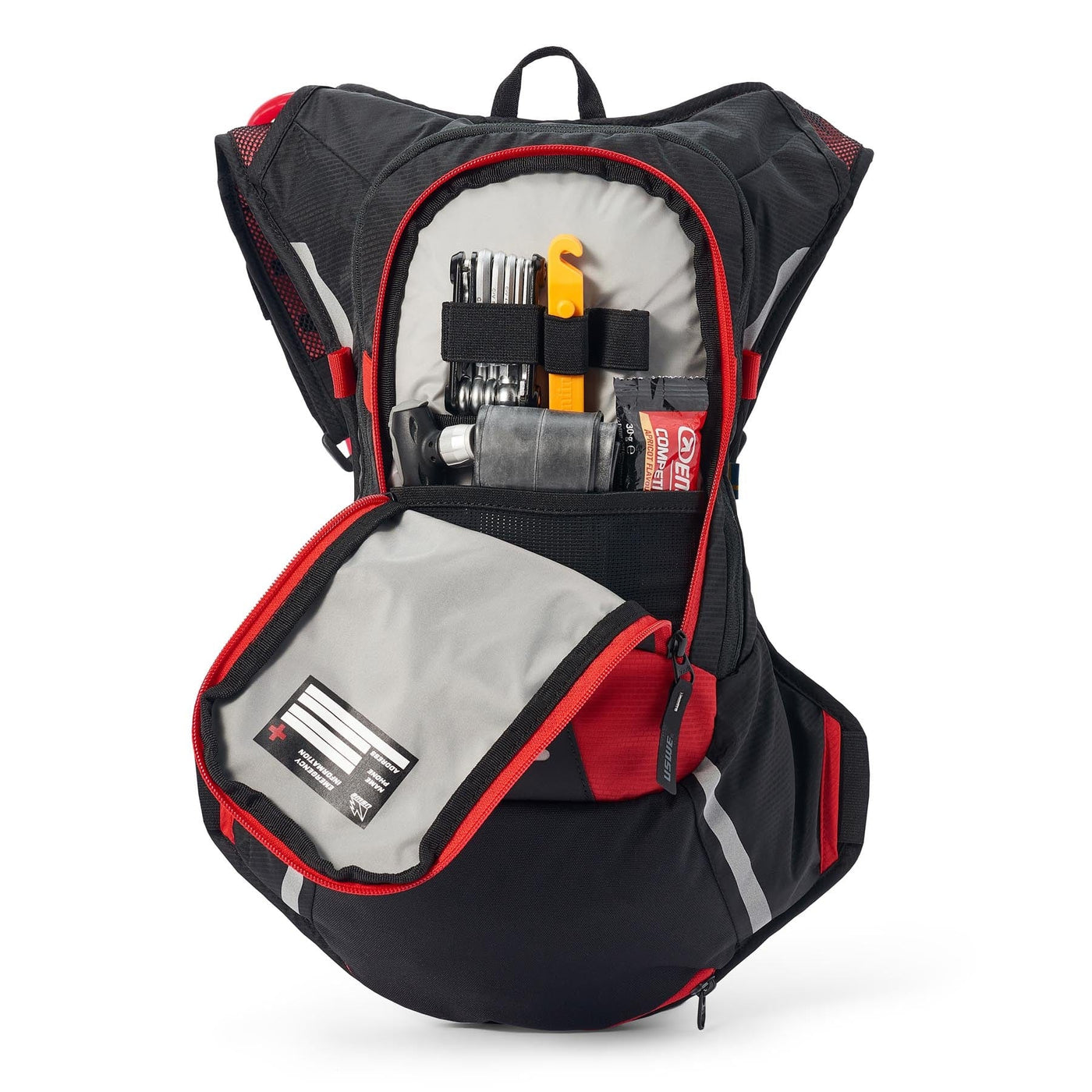 USWE MTB Hydro 8L Hydration System Backpack - Black/Red 8Lines Shop - Fast Shipping