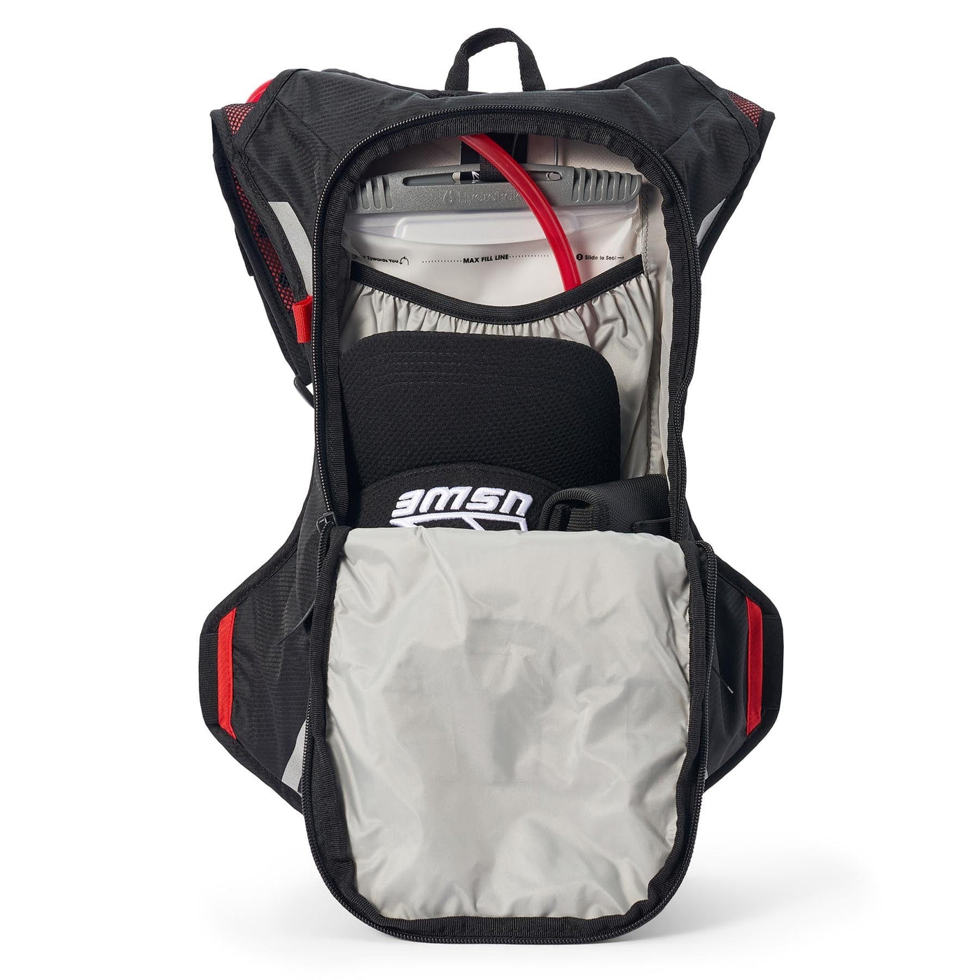 USWE MTB Hydro 8L Hydration System Backpack - Black/Red 8Lines Shop - Fast Shipping