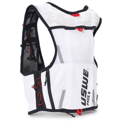 USWE Pace 8L Trail Running / Hiking Hydration Vest - White 8Lines Shop - Fast Shipping