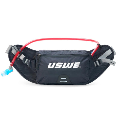 USWE Zulo 2L Hydration System Waist Pack - Carbon Black 8Lines Shop - Fast Shipping