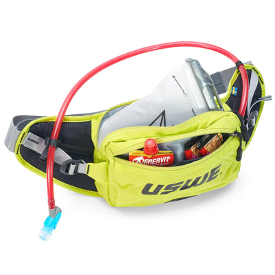 USWE Zulo 2L Hydration System Waist Pack - Crazy Yellow 8Lines Shop - Fast Shipping