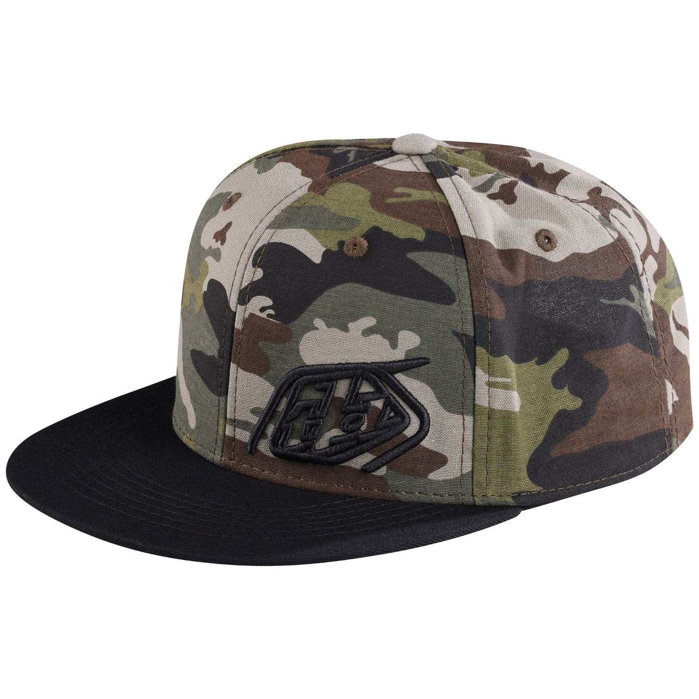 Troy Lee Designs 9FIFTY Slice Snapback Hat - Camo Army Green/Black