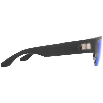 black frame sunglasses blue lenses