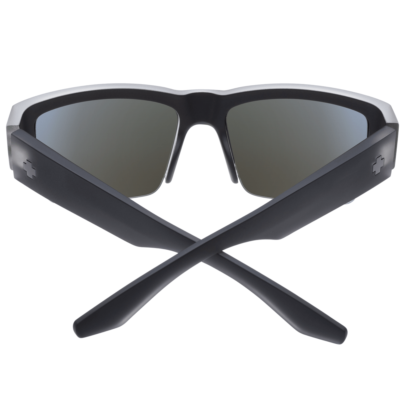 black frame blue lens sunglasses