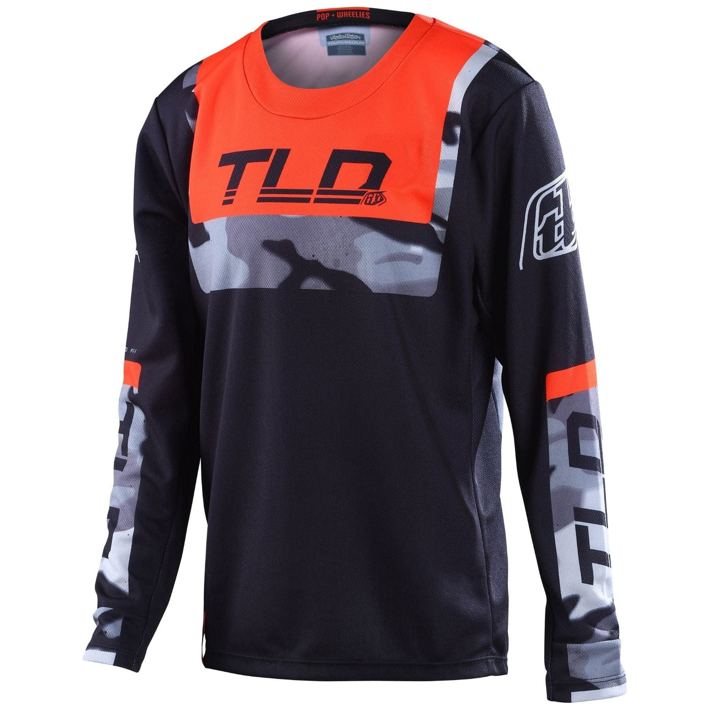 Troy Lee Designs GP Youth Jersey Brazen Camo - Black/Orange