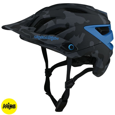 Troy Lee Designs A3 MIPS Open-Face Helmet Uno - Camo Blue