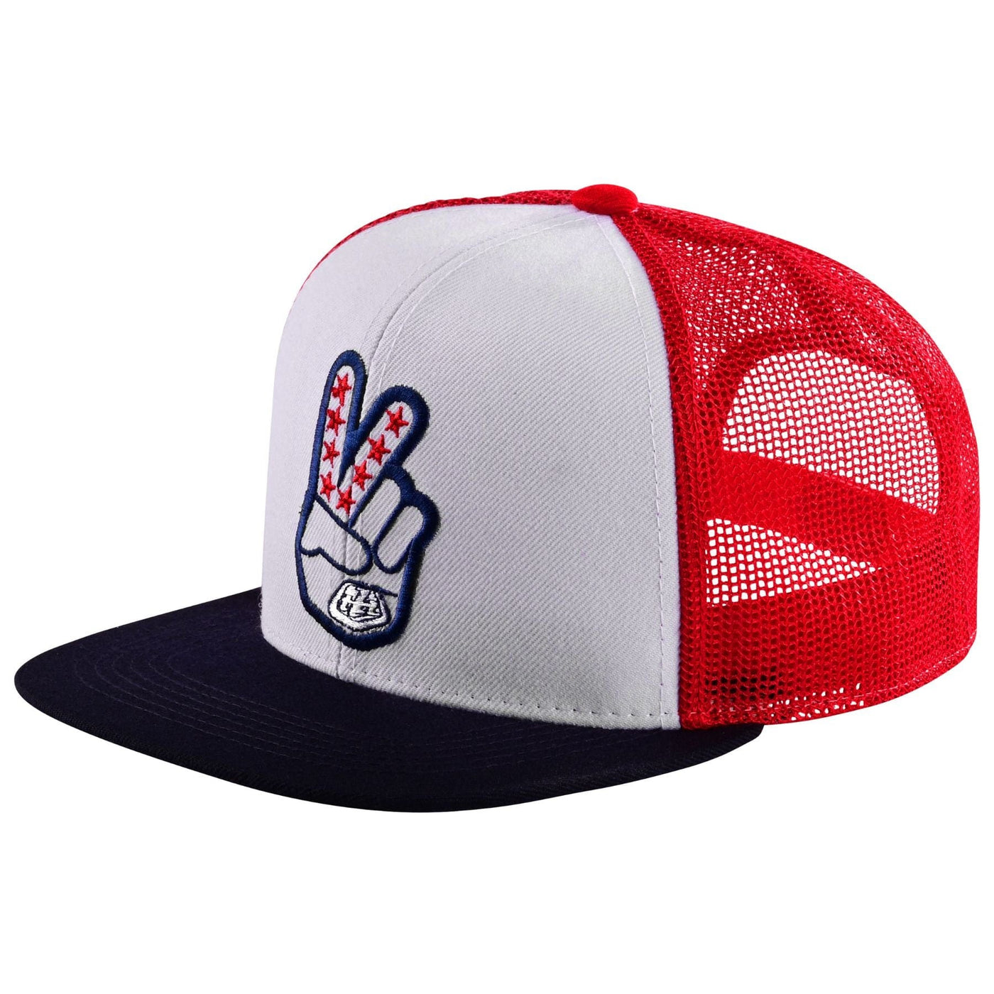 Troy Lee Designs Trucker Peace Out Snapback Hat - Red/White