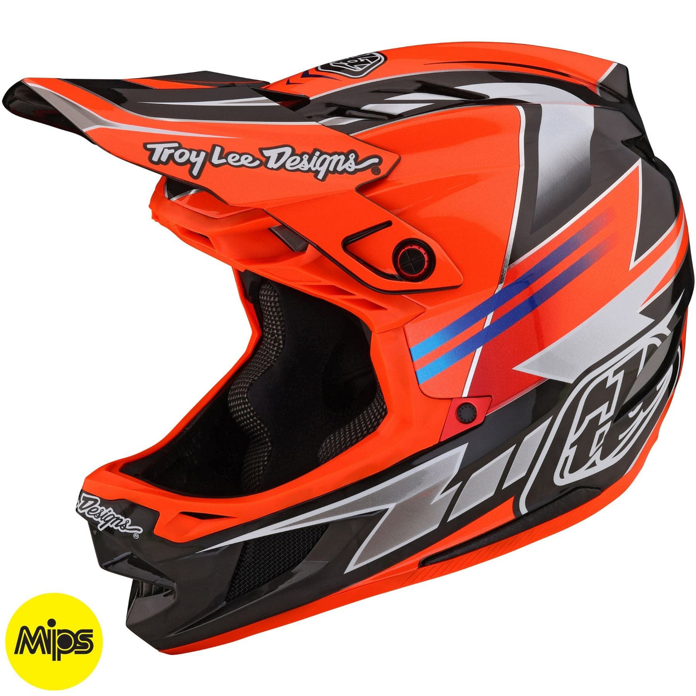 TLD D4 Carbon MIPS Helmet Saber - Red