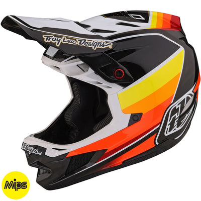 TLD D4 Carbon MIPS Helmet Reverb - Black/White