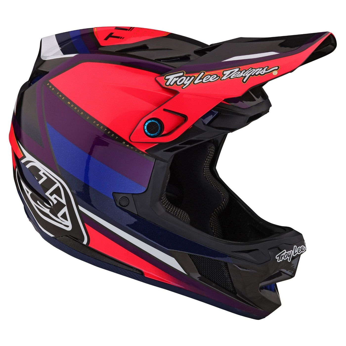 Troy Lee Designs D4 Carbon MIPS Helmet Reverb - Pink/Purple