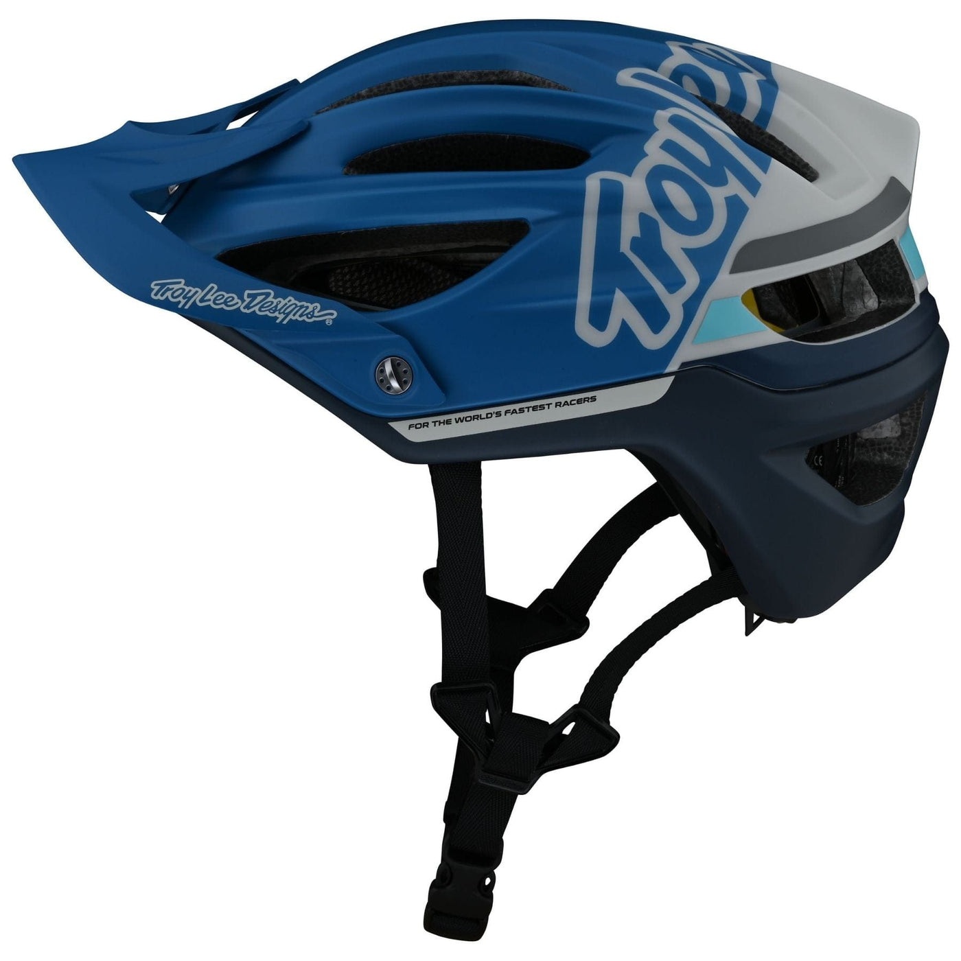 bicycle open-face helmet - blue