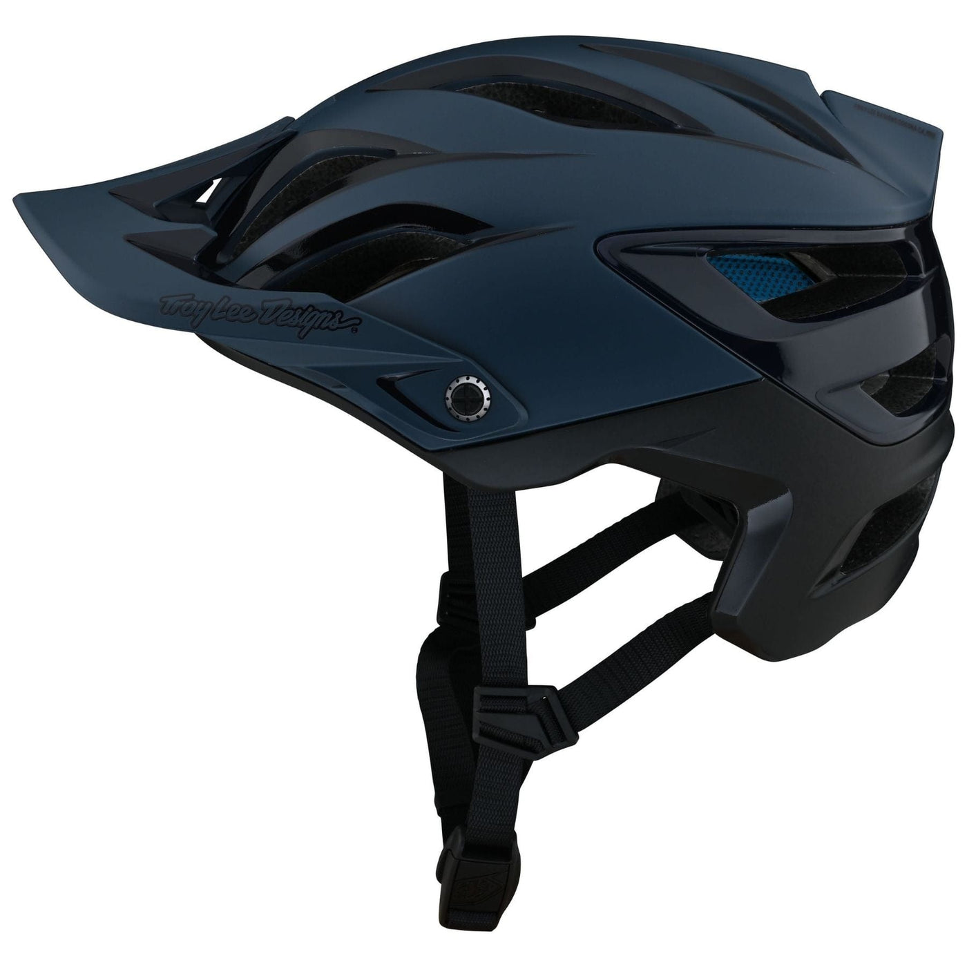 trail riding open face helmet - blue