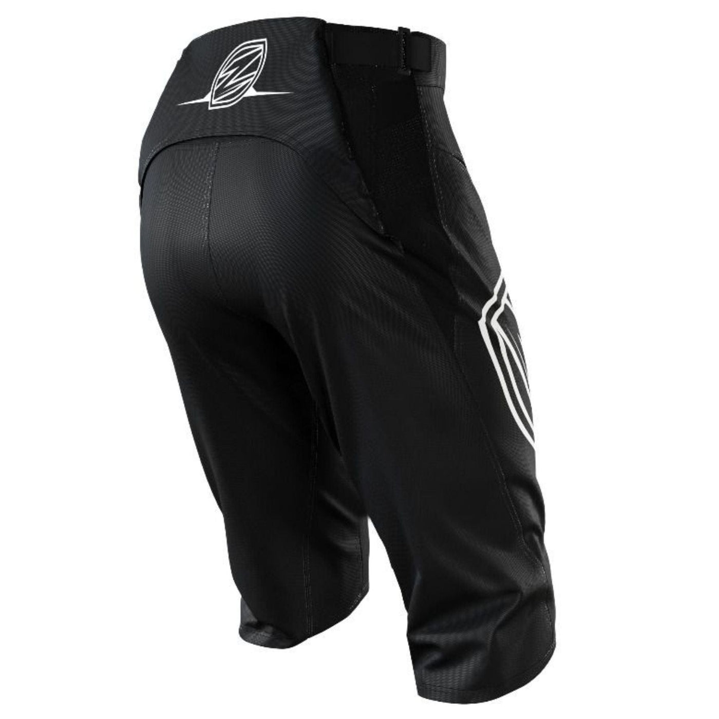 ZULU Youth Shorts Shield - Black/White With Pocket